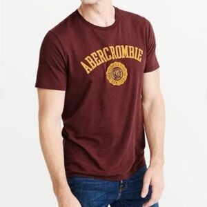 VTG Style Abercrombie & Fitch Burgundy/Maroon Graphic T-Shirt Sz L